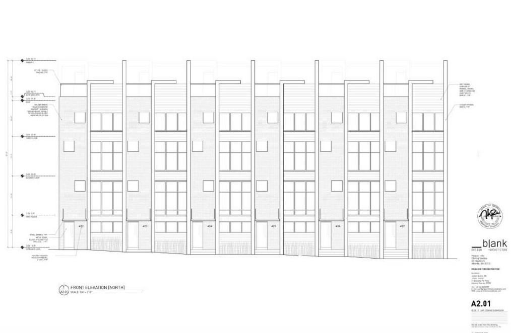 Townhomes percolating in shadow of MercedesBenz Stadium Urbanize Atlanta